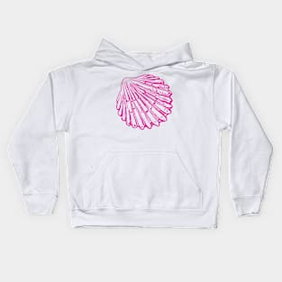 Pink Seashell Beach Shell Ocean Kids Hoodie